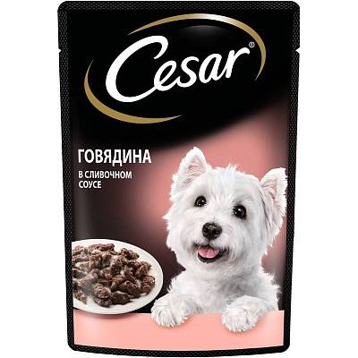 Cesar пауч говядина в сливочном соусе