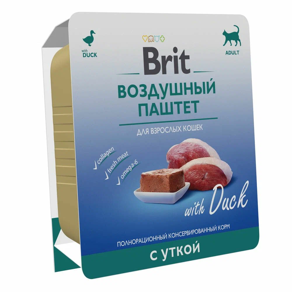 BRIT конс. д/соб воздушный паштет с уткой