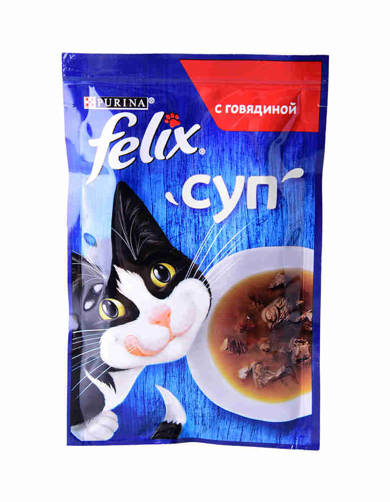 Felix суп с говядиной пауч д/кош