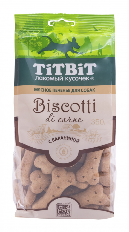 Печенье TitBit Biscotti Баранина д/соб 350 г