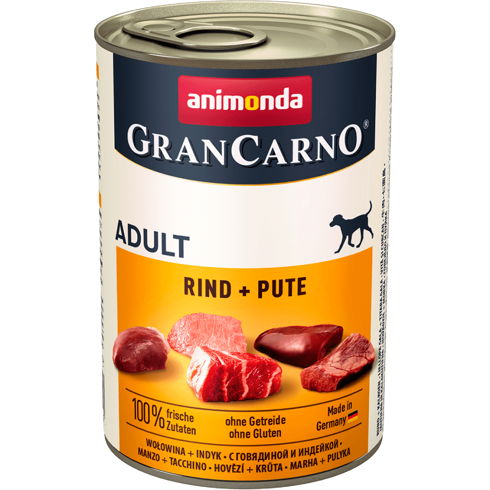 Animonda GranCarno Original adult для собак с говядиной и индейкой 400 г