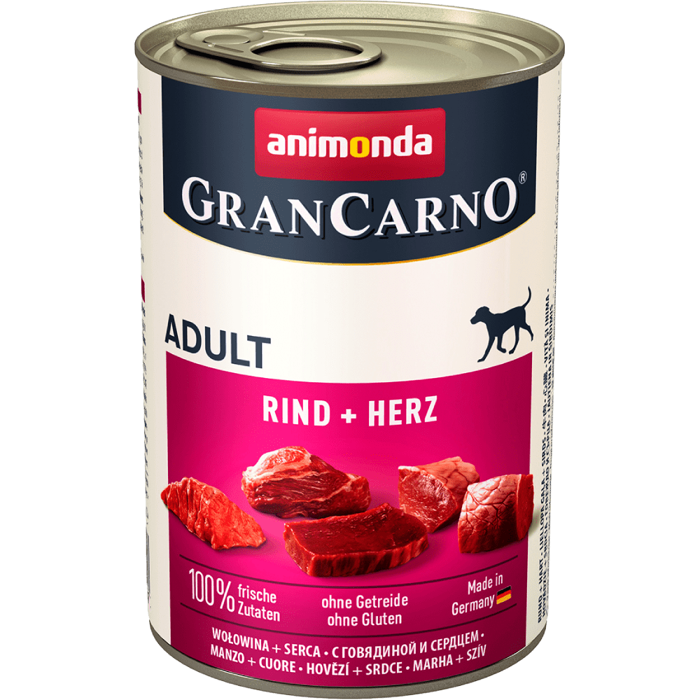 Animonda GranCarno Original adult для собак с говядиной и сердцем 400 г