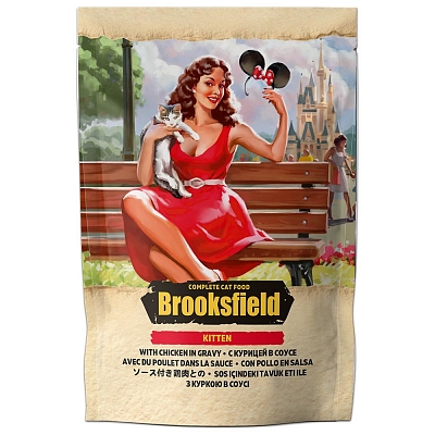 Brooksfield д/котят Цыпленок в соусе пауч