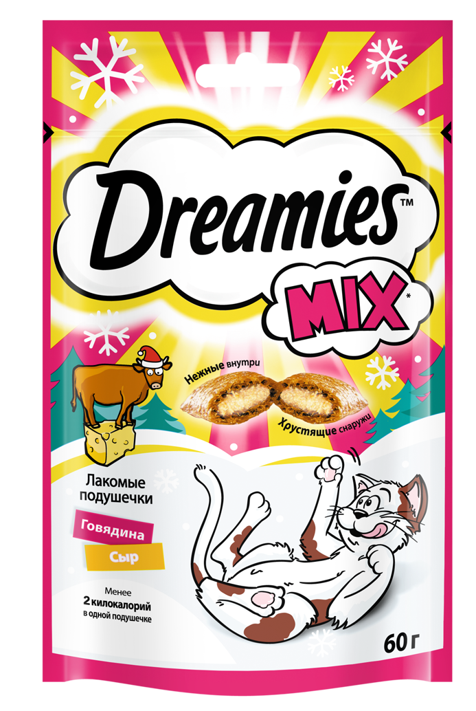 Dreamies Микс с говядиной и сыром