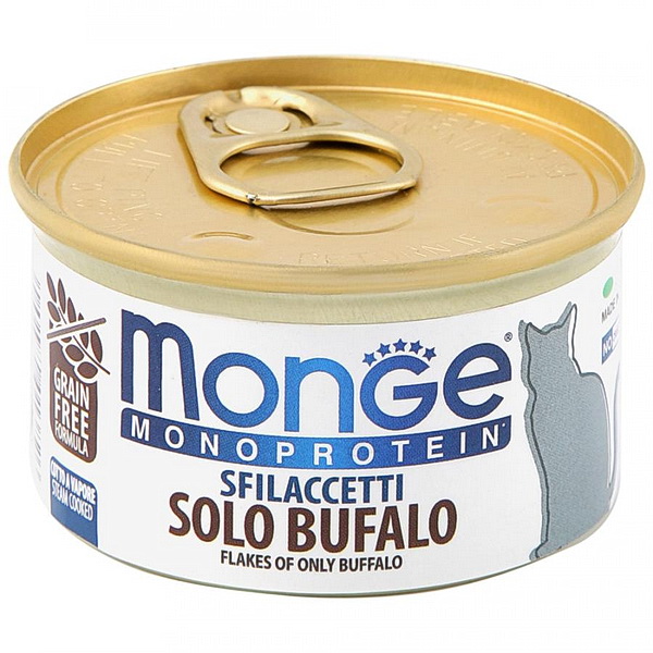 Monge Cat Monoprotein конс. хлопья из буйвола 80 г