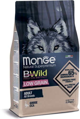 Monge Dog BWild LG Adult All Breeds, гусь