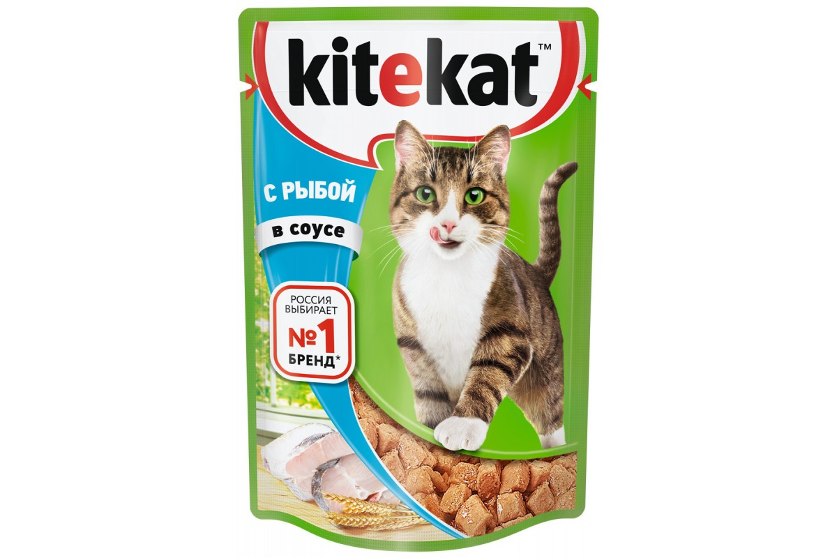 Kitekat влаж. рыба в соусе 85 г