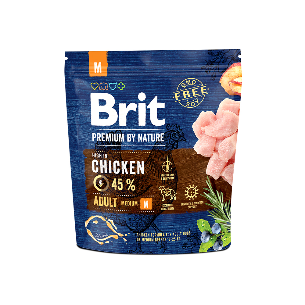 BRIT Premium сух. д/соб Adult Medium Breed с курицей
