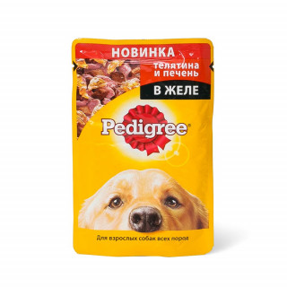 Pedigree влаж. д/соб телятина/печень в желе