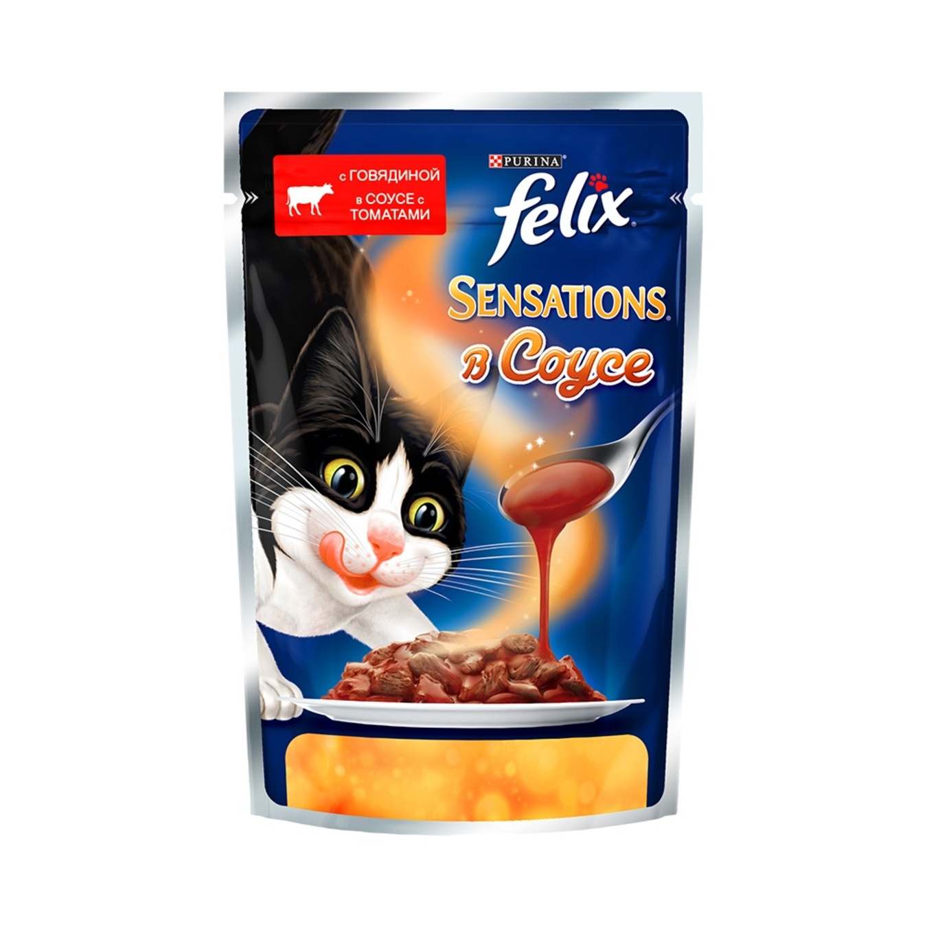 Felix Sensation Говядина/Томат в соусе пауч д/кош