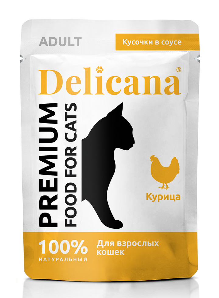 Delicana пауч д/кош курица в соусе