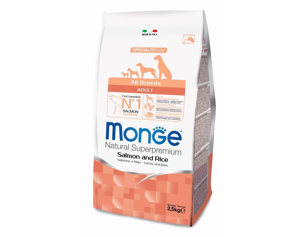 Monge Dog Speciaity Line Monoprotein Adult All Breeds лосось/рис