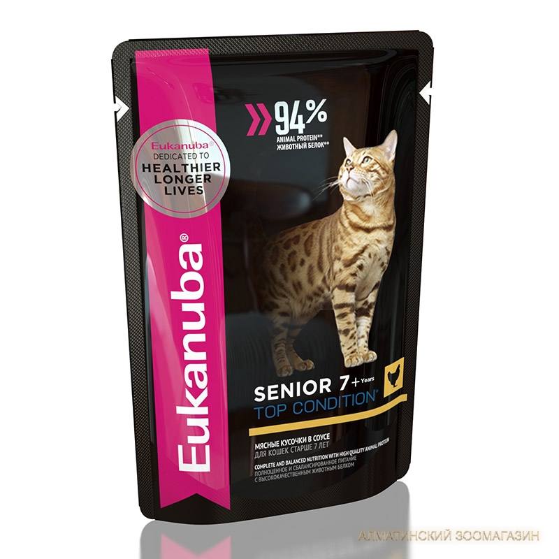 EUK Cat пауч д/кош Senior 7+ years, курица