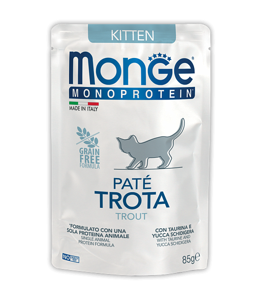 Monge Cat Monoprotein пауч д/котят с форелью