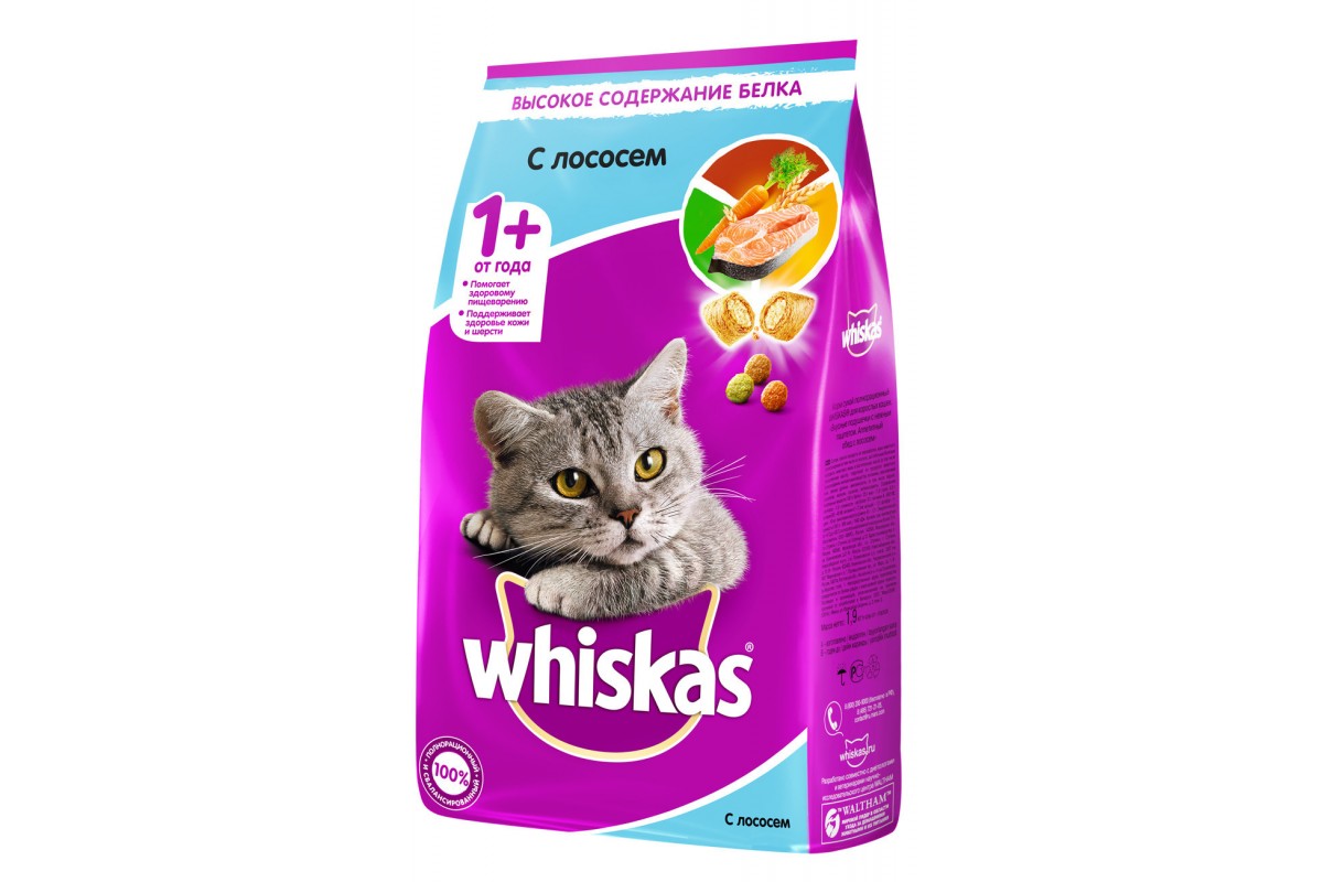 Whiskas Аппетитный обед подуш. с нежн. паштетом лосось