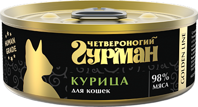 Четвероногий Гурман Golden конс. д/кош курица