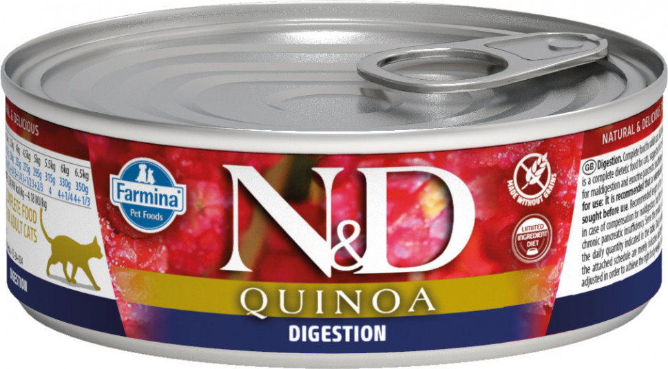 Farmina N&D Cat Quinoa Digestion ягненок конс.