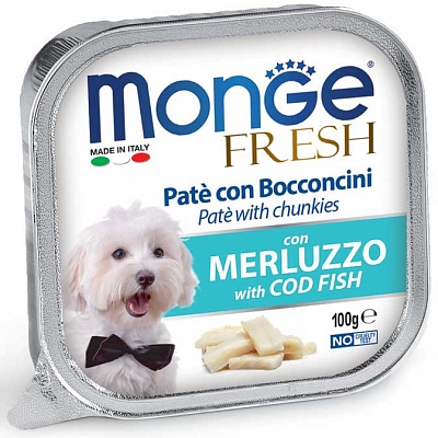 Monge Dog Fresh паштет из трески