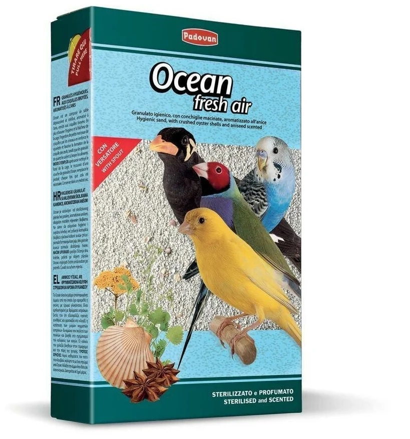 Наполнитель Padovan oceаn fresh air био-песок для птиц