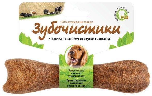 Деревенские лакомства Зубочистики Говядина для собак средних пород  95 г