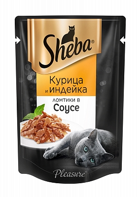 Sheba д/кош Pleasure курица соус