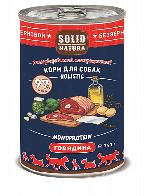 Solid Natura Holistic конс.д/соб говядина