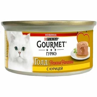 Gourmet Gold Нежная начинка с Курицей конс д/кош