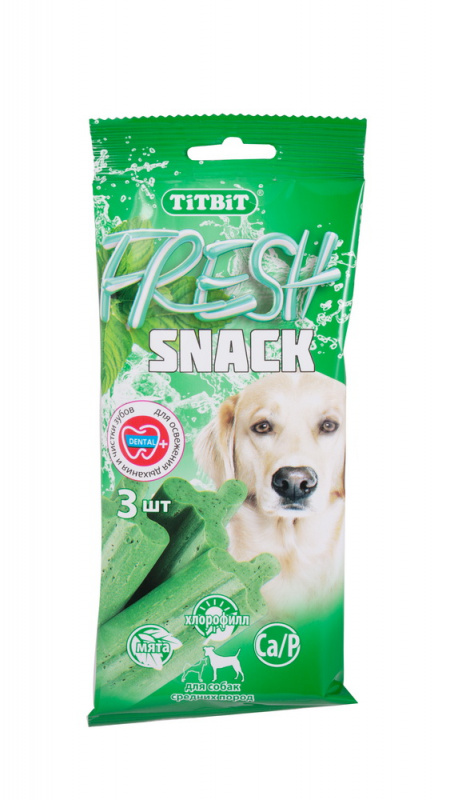 Titbit Fresh Snack Освежающий снек д/собак средних пород 3шт 150г