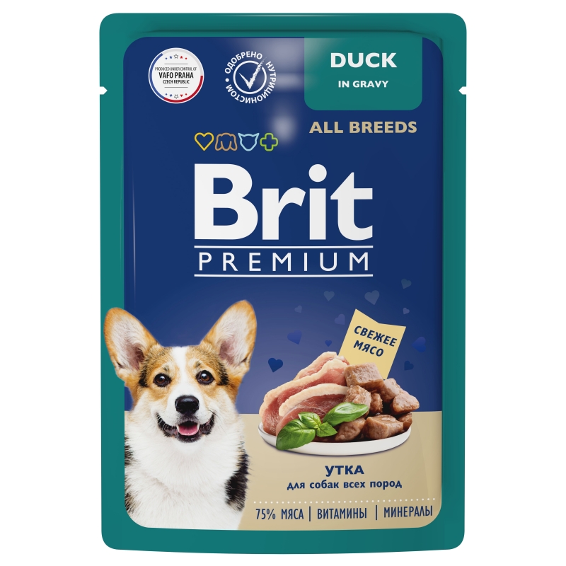 BRIT Premium пауч д/соб всех пород Утка соус