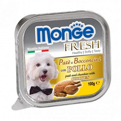 Monge Dog Fresh паштет из курицы