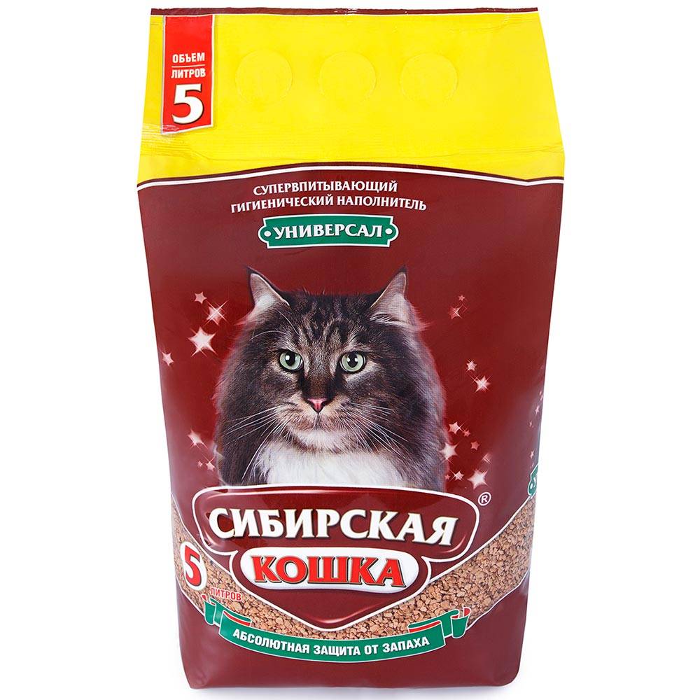 Наполнитель Сибирская Кошка впитывающий Универсал
