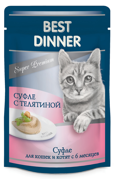 Best Dinner Super Premium д/кошек суфле с телятиной