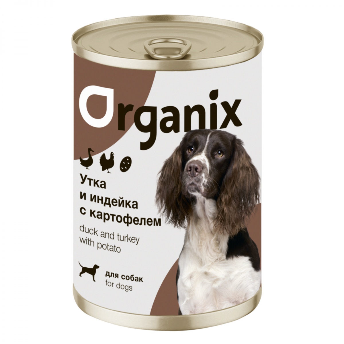 Organix Консервы для собак утка и индейка с картофелем