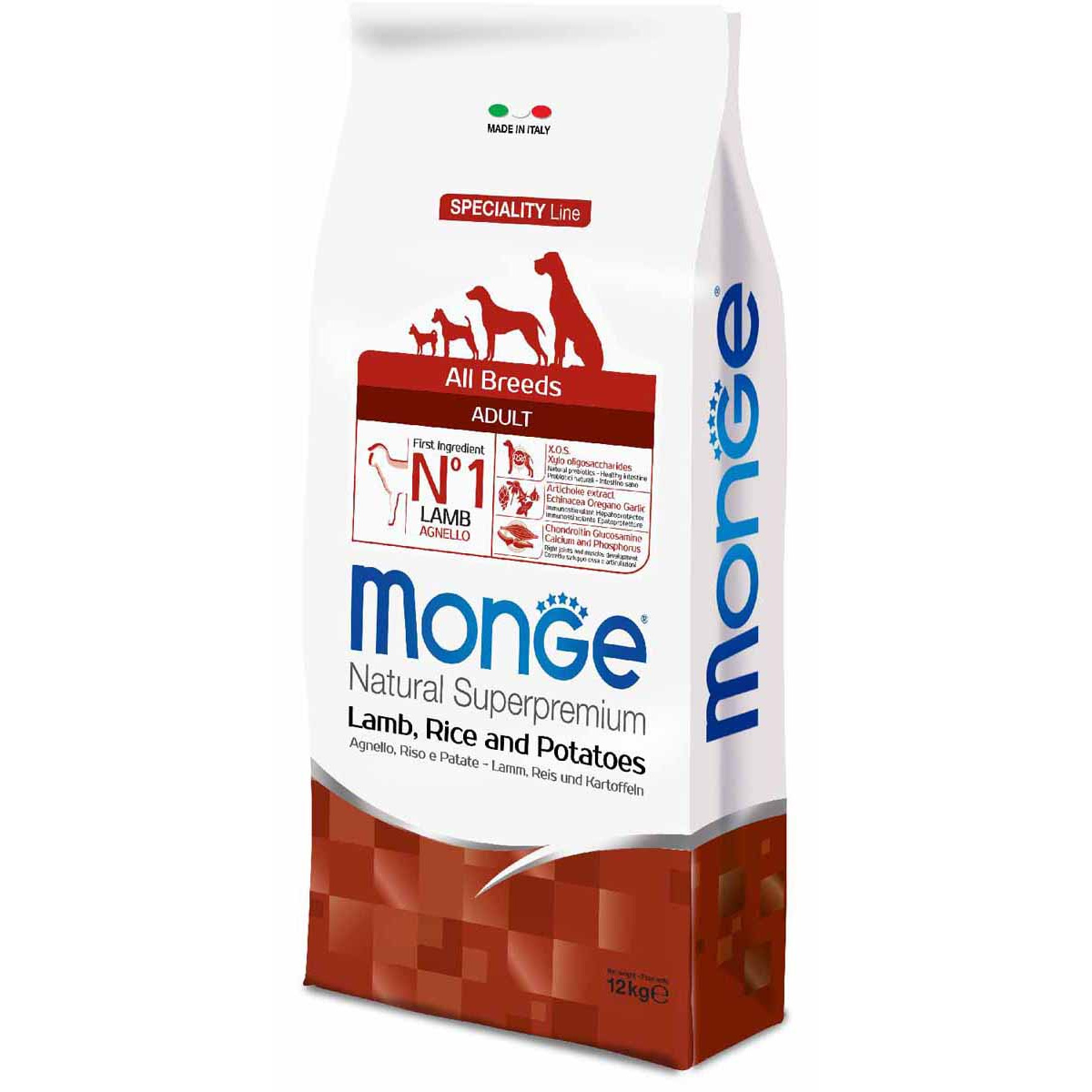 Monge Dog Speciality Line Monoprotein Puppy All Breeds ягненок/рис/картофель