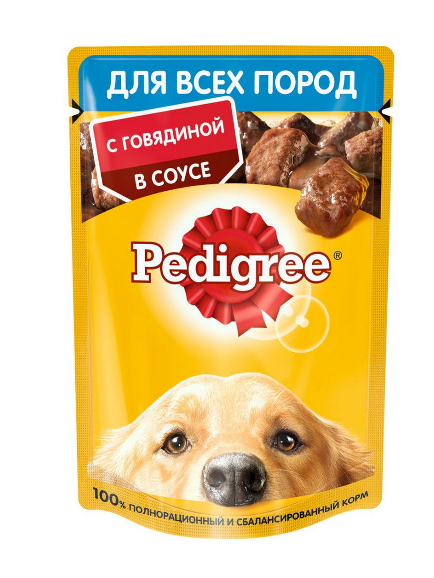 Pedigree влаж. д/соб говядина соус