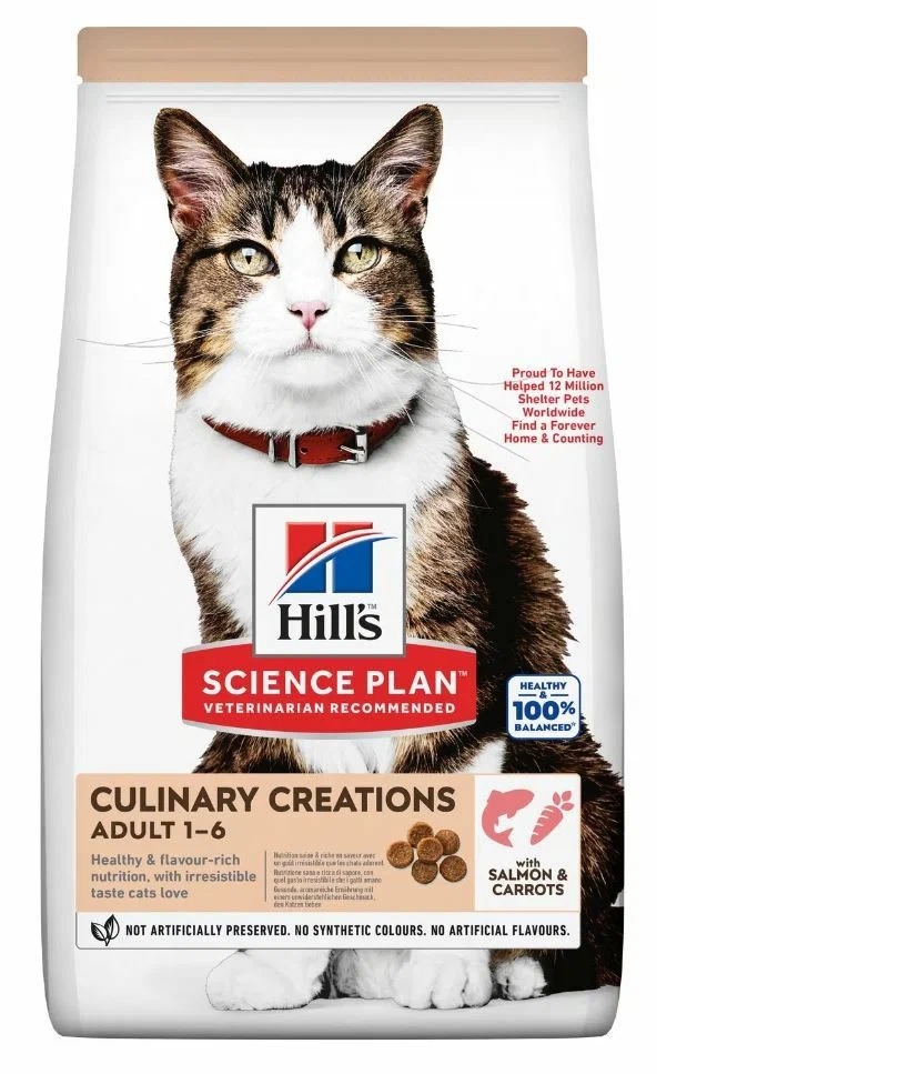 Hills SP Culinary Creations д/кош Adult Cat лосось+морковь