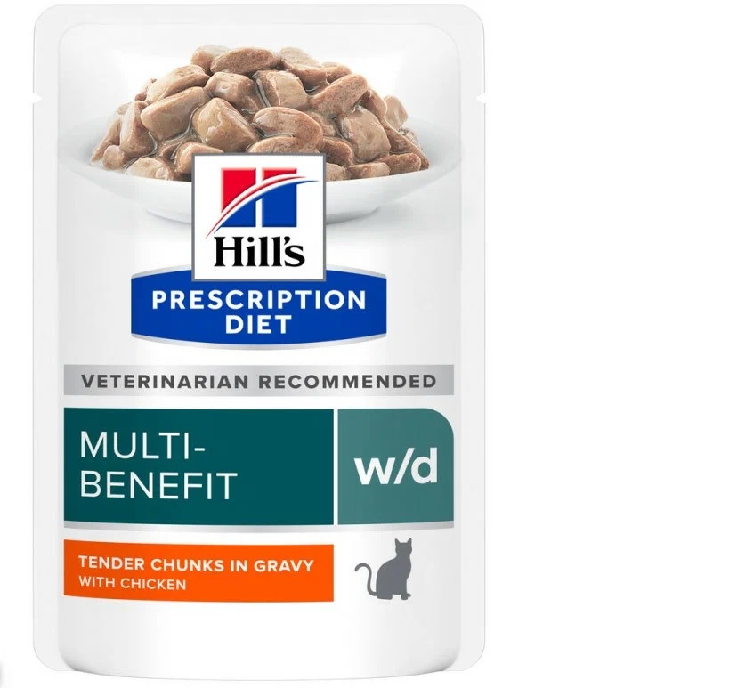 Hills W/D д/кош диета при диабете с курицей пауч