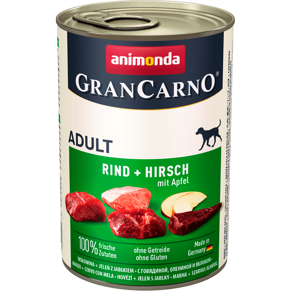Animonda GranCarno Original adult для собак с говядиной, олениной и яблоком 400 г