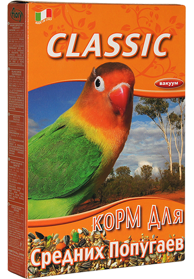 FIORY CLASSIC корм для средних попугаев 400г