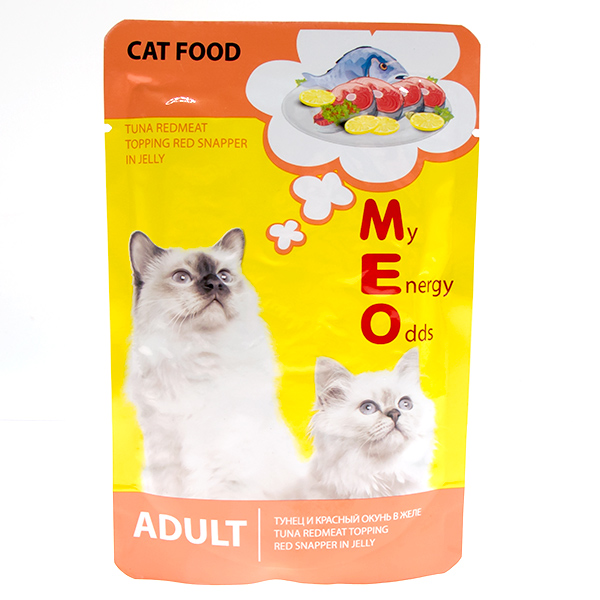 Ме-О Adult Cat тунец/красный окунь желе 80 г