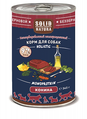 Solid Natura Holistic конс.д/соб конина