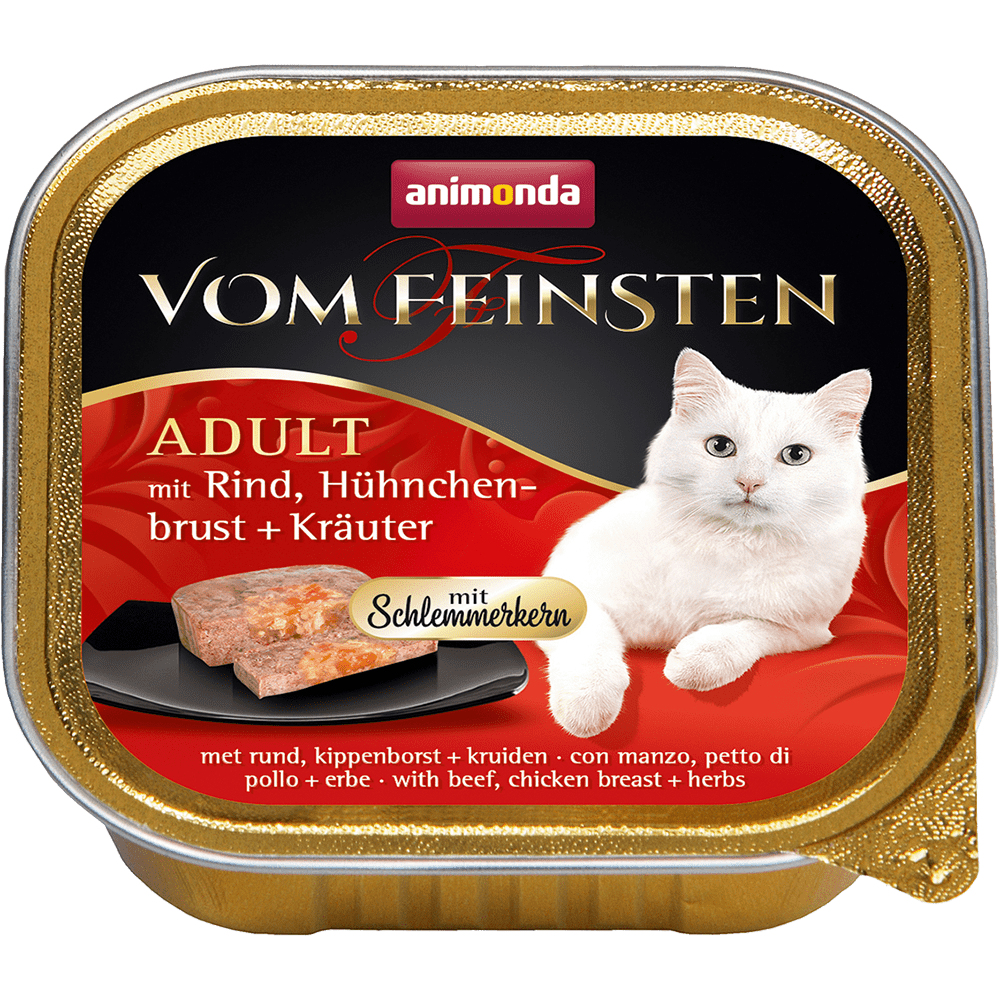 Animonda Vom Feinsten д/кошек с говядиной, куриной грудкой и травами