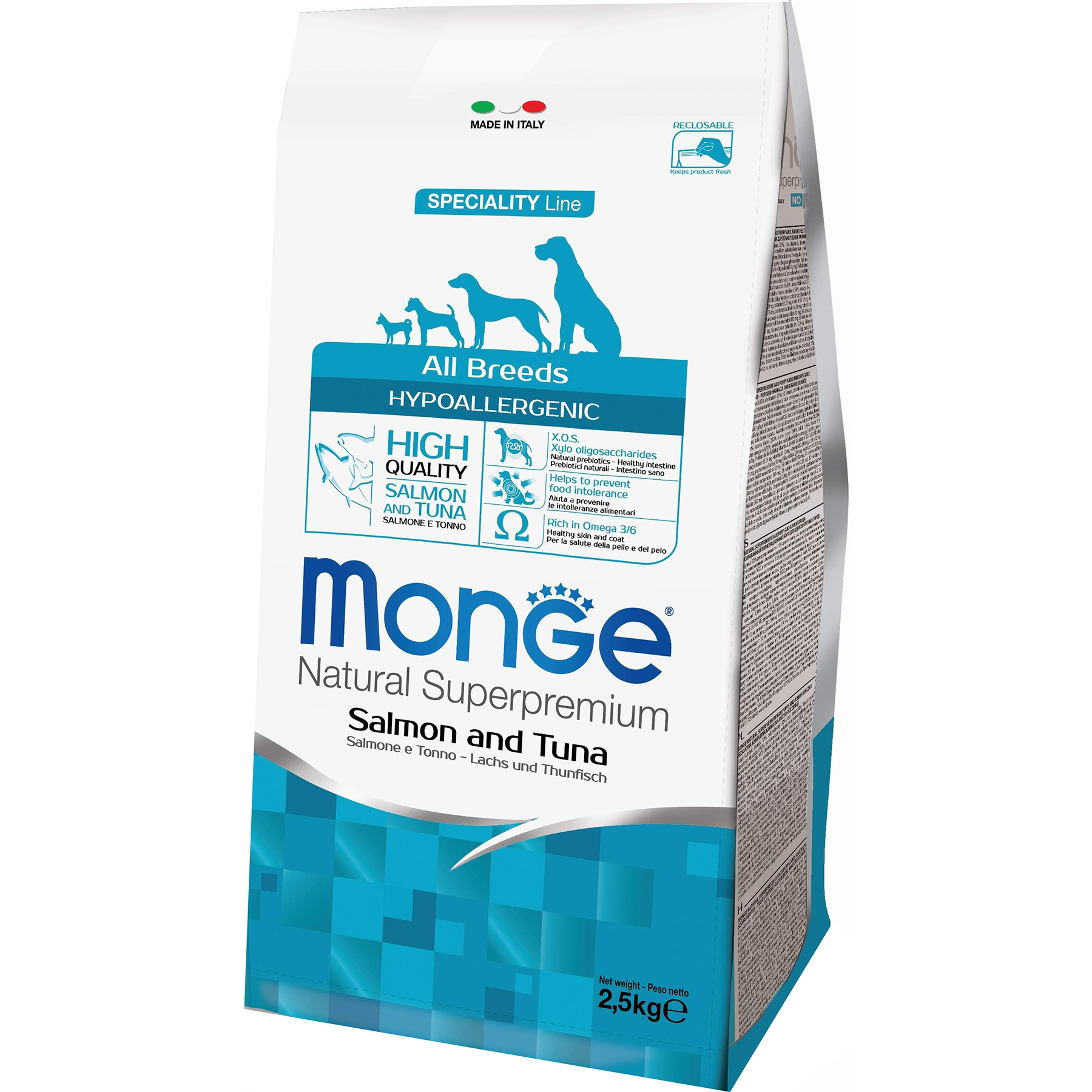 Monge Dog Speciality Line Adult All Breeds Hypoallergenic лосось/тунец
