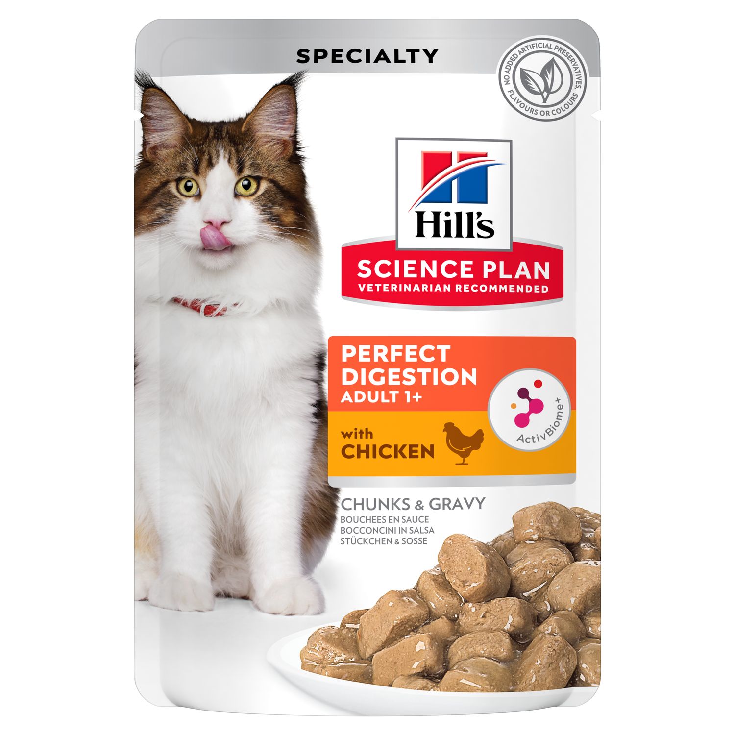 Hills SP д/кош Perfect Digestion Adult Cat курица/кор.рис