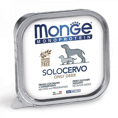 Monge Dog Monoprotein Solo паштет д/соб из оленины