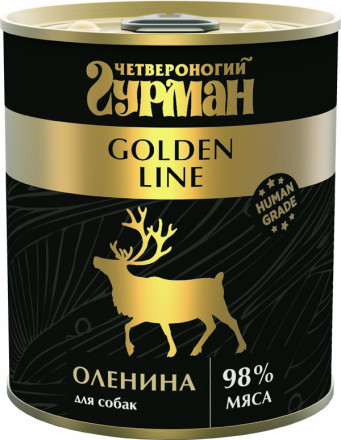 Четвероногий Гурман Golden Line д/соб Оленина