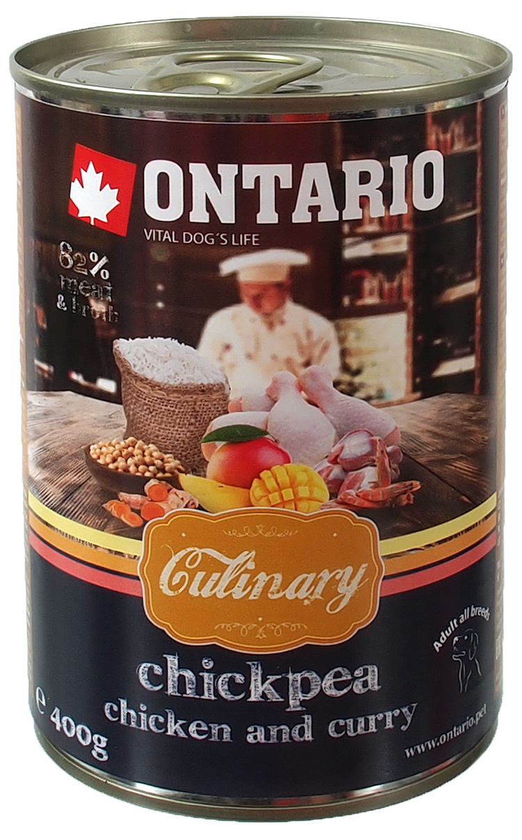 Ontario конс. д/соб Culinary Карри курица/нут
