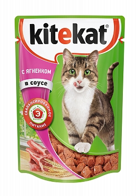 Kitekat влаж. ягненок в соусе 85 г